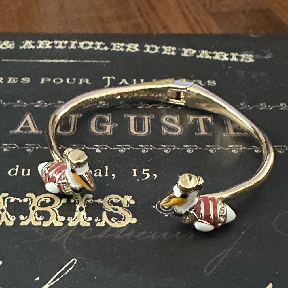 Kate Spade Gold Bangle with Duck Accents